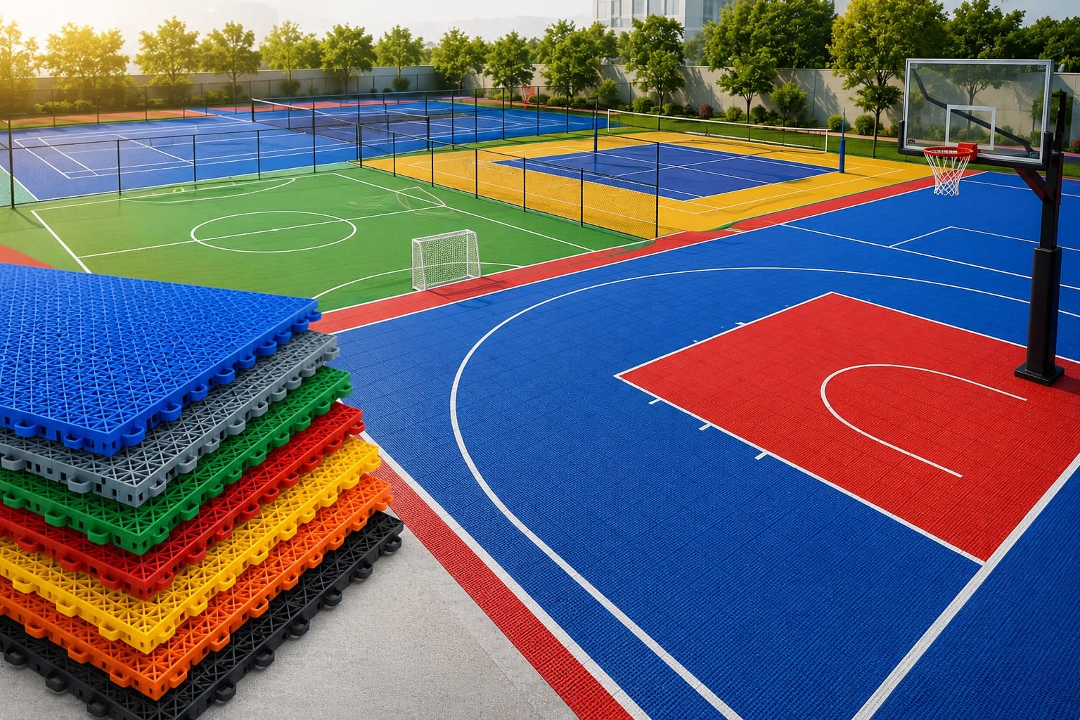 Interlocking PP Tiles in India